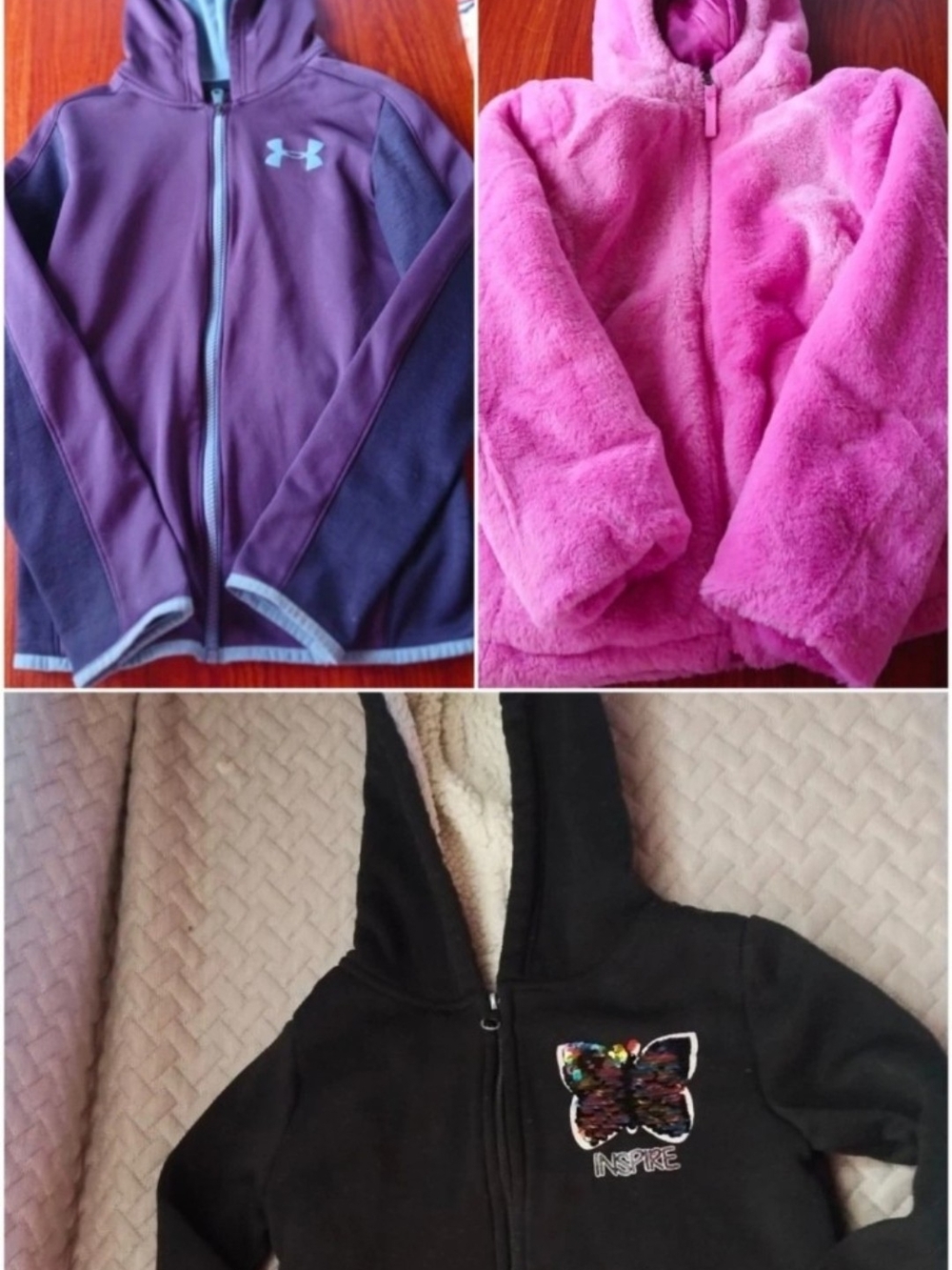 Under Armour Purple Girls' Full-Zip Hoodie